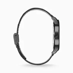 Fashion Herrenuhr Elements of Nature mit schwarzen Steinen Bicolor Herren Uhren|Uhren
